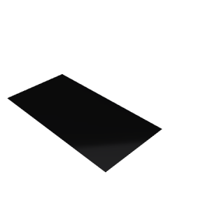 Découpe de Plexiglas Opaque Noir 3mm | 392x200mm