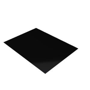 Découpe de Plexiglas Opaque Noir 3mm | 729x549mm