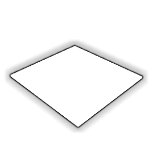 Découpe de Plexiglas Blanc Diffusant 4mm | 440x390mm
