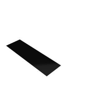 Découpe de Plexiglas Opaque Noir 3mm | 149x39mm