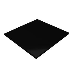 Découpe de Plexiglas Opaque Noir 10mm | 1081x1164mm