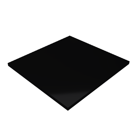 Découpe de Plexiglas Opaque Noir 10mm | 1081x1164mm