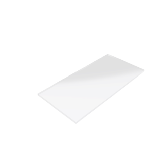 Découpe de Plexiglas Transparent 5mm | 129x283mm