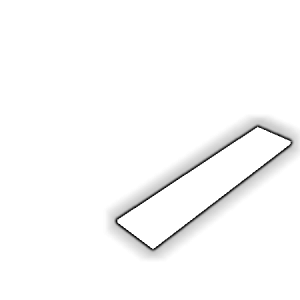 Découpe de Plexiglas Blanc Diffusant 4mm | 65x350mm
