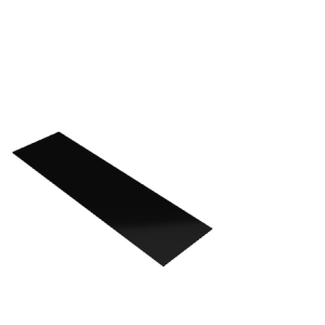 Découpe de Plexiglas Opaque Noir 3mm | 192x50mm
