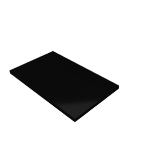 Découpe de Plexiglas Opaque Noir 10mm | 770x440mm
