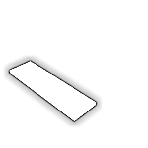 Découpe de Plexiglas Blanc Diffusant 8mm | 92x23mm