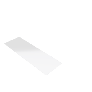 Découpe de Plexiglas Transparent 3mm | 132x40mm