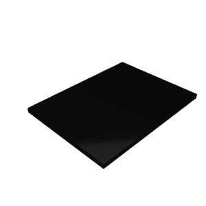 Découpe de Plexiglas Opaque Noir 10mm | 99x99mm