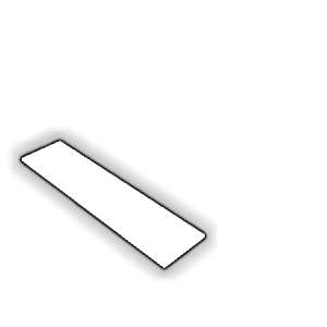 Découpe de Plexiglas Blanc Diffusant 4mm | 112x23mm