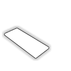 Découpe de Plexiglas Blanc Diffusant 8mm | 72x23mm