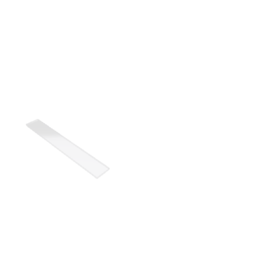 Découpe de Plexiglas Transparent 5mm | 192x23mm Découpe de Plexiglas Transparent 5mm | 192x23mm