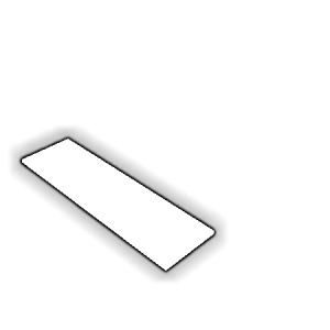 Découpe de Plexiglas Blanc Diffusant 4mm | 92x23mm