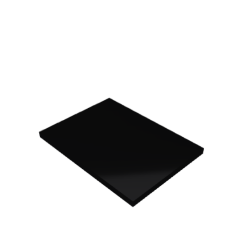 Découpe de Plexiglas Opaque Noir 10mm | 150x80mm