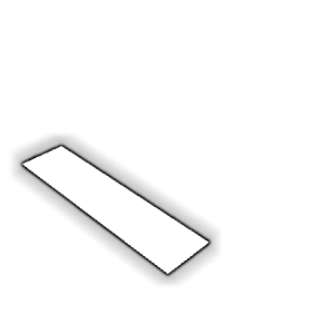 Découpe de Plexiglas Blanc Diffusant 3mm | 112x23mm