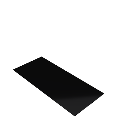 Découpe de Plexiglas Opaque Noir 3mm | 185x70mm