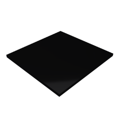 Découpe de Plexiglas Opaque Noir 10mm | 877x935mm