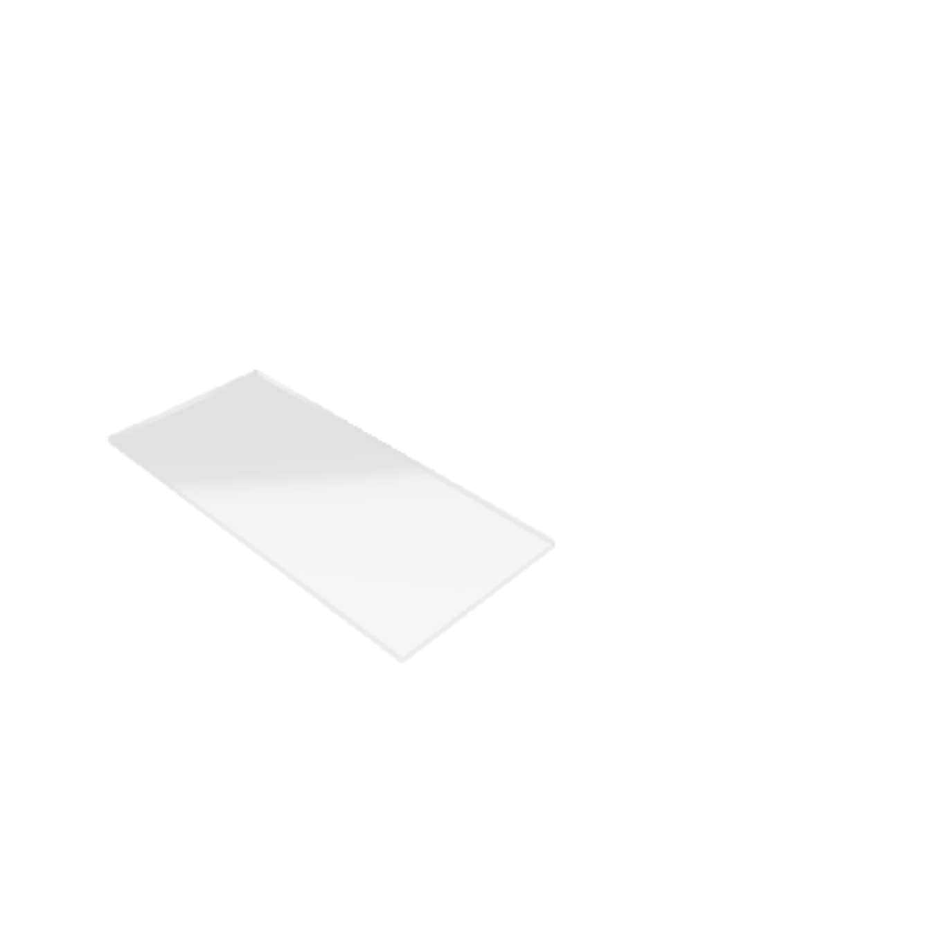 Découpe de Plexiglas Transparent 4mm | 600x250mm Découpe de Plexiglas Transparent 4mm | 600x250mm
