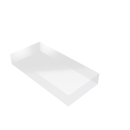 Découpe de Plexiglas Transparent 40mm | 2400x1000mm