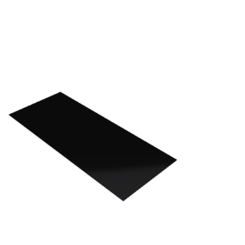 Découpe de Plexiglas Opaque Noir 3mm | 215x86mm