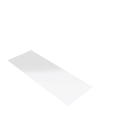 Découpe de Plexiglas Transparent 3mm | 592x200mm Découpe de Plexiglas Transparent 3mm | 592x200mm
