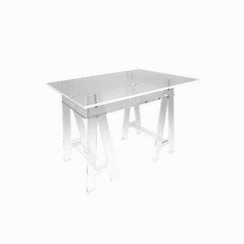 Bureau transparent en Plexiglass