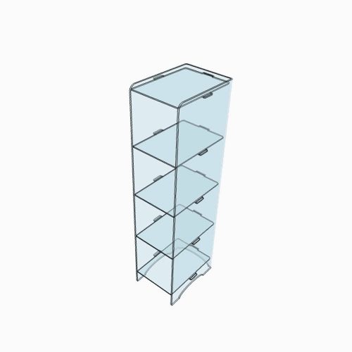 Étagère moderne transparente plexiglass