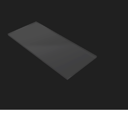 Découpe de Plexiglas Transparent 5mm | 172x73mm Découpe de Plexiglas Transparent 5mm | 172x73mm