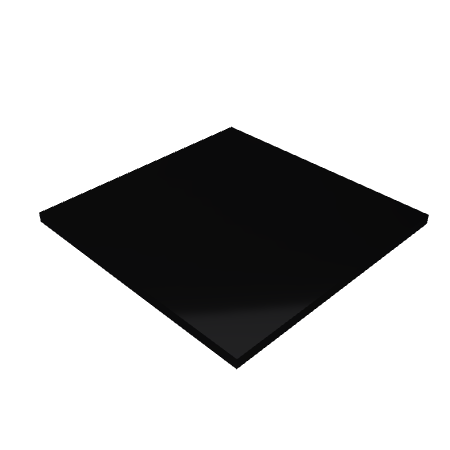 Découpe de Plexiglas Opaque Noir 10mm | 800x200mmT