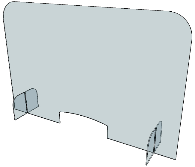 Grande protection en plexiglass Grande protection en plexiglass