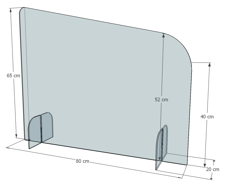 Séparation de bureau en plexiglass Séparation de bureau en plexiglass