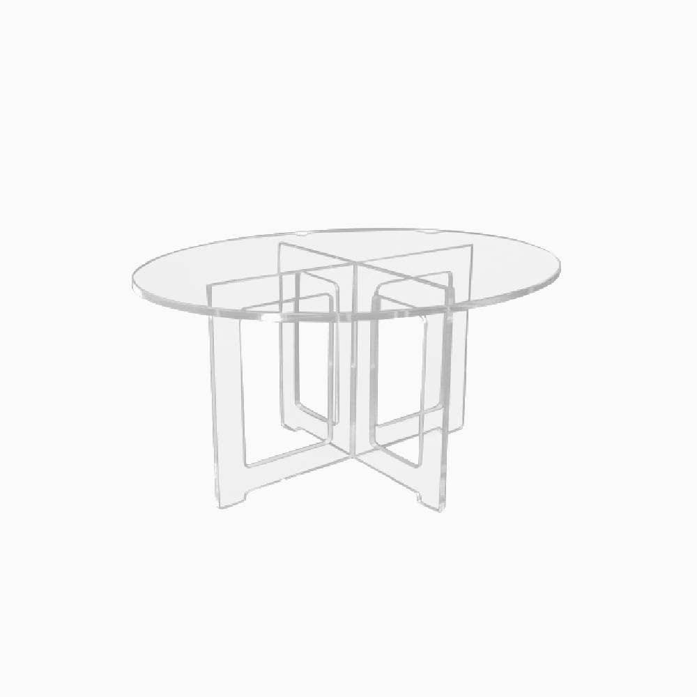 Table basse plexiglass ovale Table basse plexiglass ovale