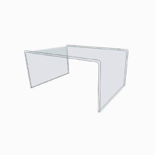 Table basse pont en plexiglass