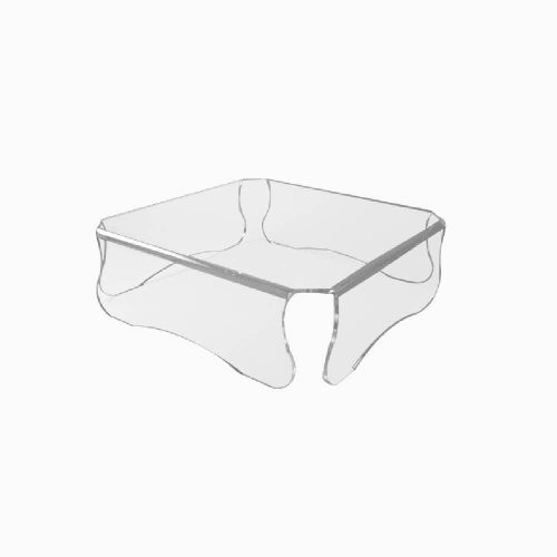 Table basse carrée plexiglass