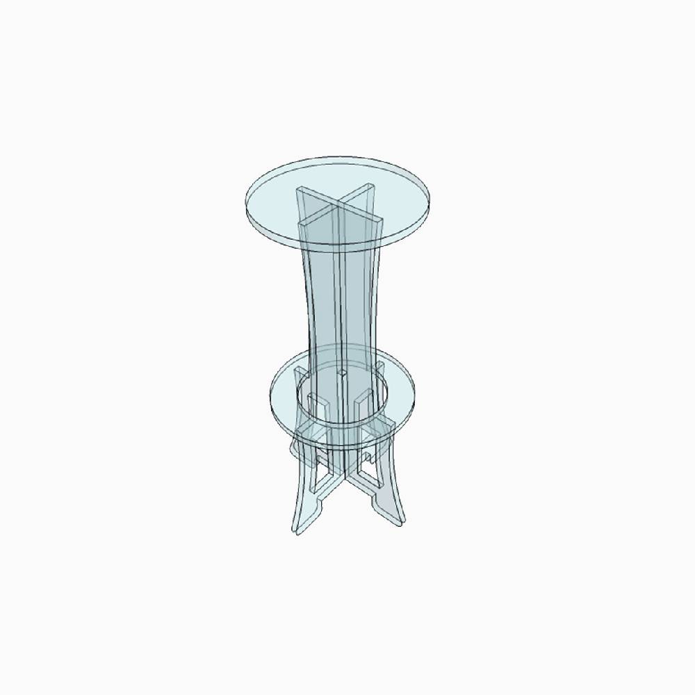 Tabouret de bar transparent en Plexiglass Tabouret de bar transparent en Plexiglass