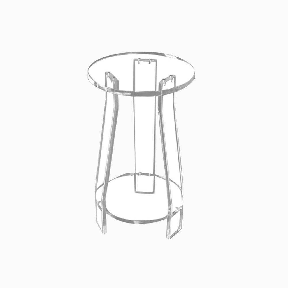 Tabouret transparent Plexiglass Tabouret transparent Plexiglass
