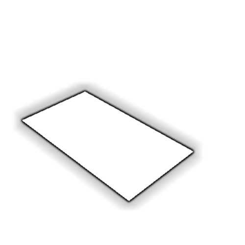 Découpe de Plexiglas Blanc Diffusant 3mm | 119.5x59.5mm