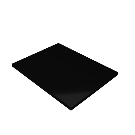 Découpe de Plexiglas Opaque Noir 10mm | 200x140mm | A