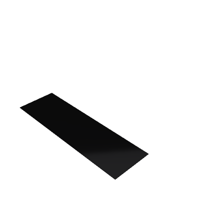 Découpe de Plexiglas Opaque Noir 3mm | 1370x360mm