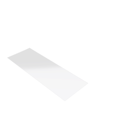 Découpe de Plexiglas Transparent 3mm | 595x200mm Découpe de Plexiglas Transparent 3mm | 595x200mm