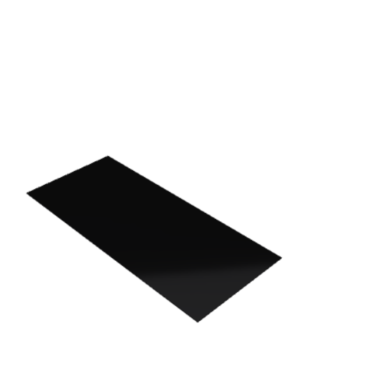 Découpe de Plexiglas Opaque Noir 3mm | 1900x740mm Découpe de Plexiglas Opaque Noir 3mm | 1900x740mm
