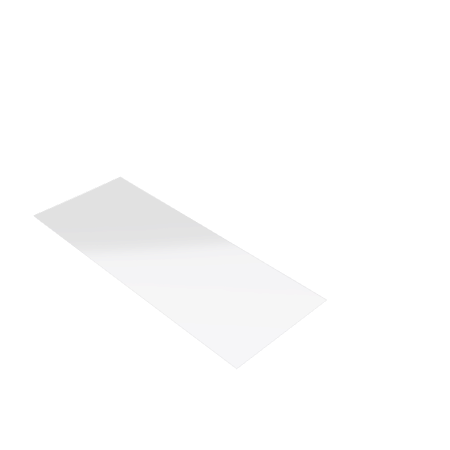 Découpe de Plexiglas Transparent 3mm | 125x45mm