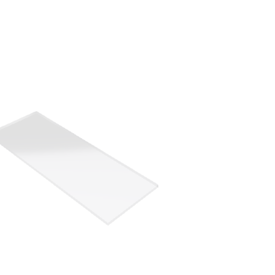 Découpe de Plexiglas Transparent 4mm | 378x122mm Découpe de Plexiglas Transparent 4mm | 378x122mm