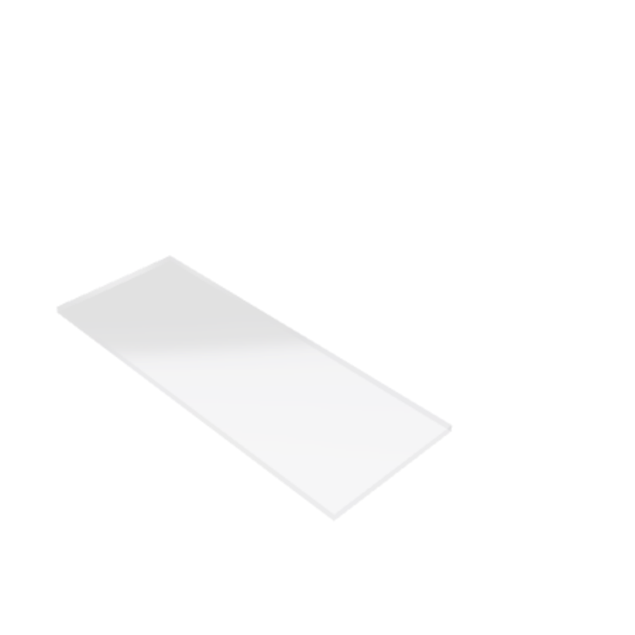 Découpe de Plexiglas Transparent 4mm | 1095x359mm Découpe de Plexiglas Transparent 4mm | 1095x359mm