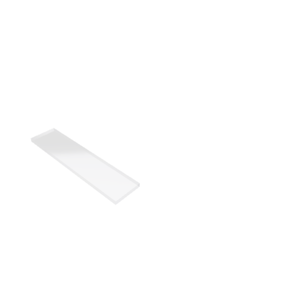 Découpe de Plexiglas Transparent 8mm | 920x190mmT Découpe de Plexiglas Transparent 8mm | 920x190mmT