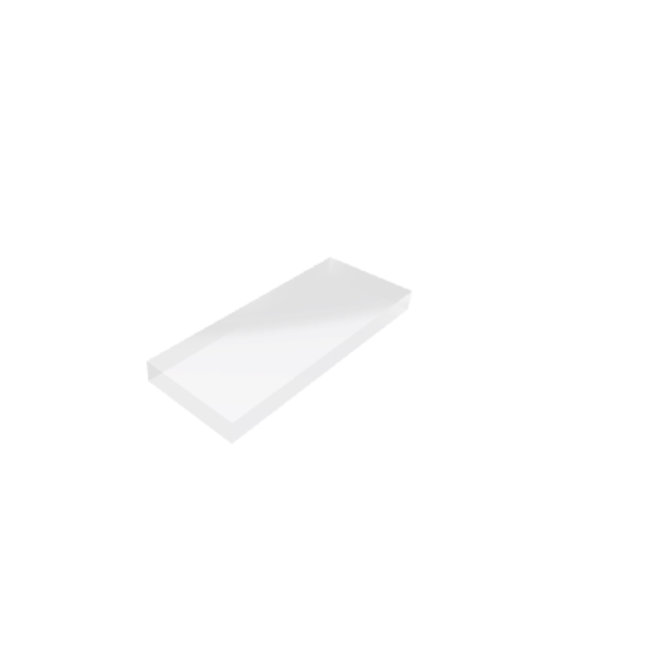 Découpe de Plexiglas Transparent 25mm | 500x1328mm Découpe de Plexiglas Transparent 25mm | 500x1328mm