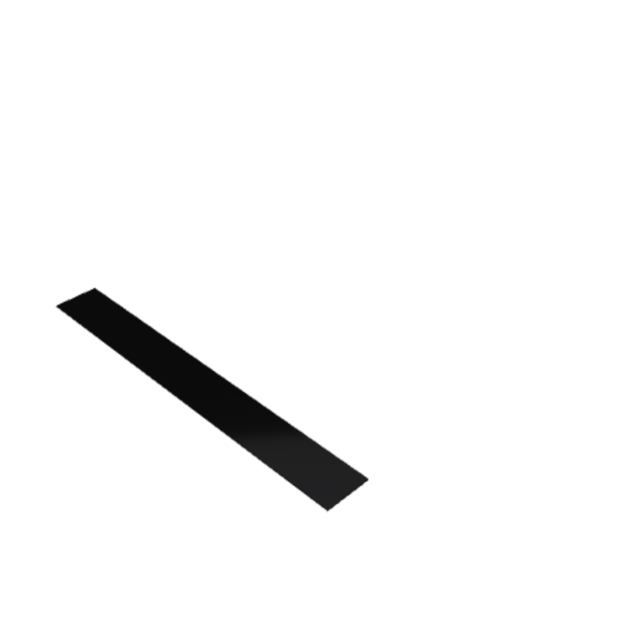 Découpe de Plexiglas Opaque Noir 3mm | 500x50mm Découpe de Plexiglas Opaque Noir 3mm | 500x50mm