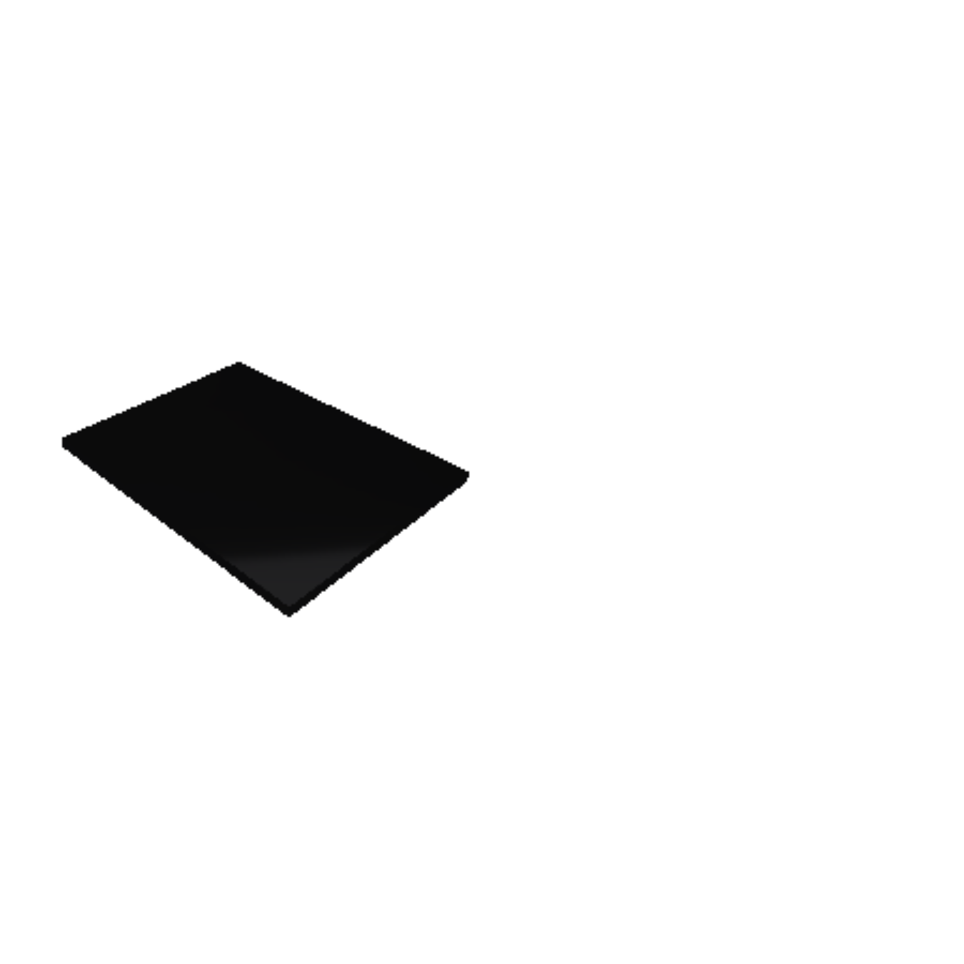 Découpe de Plexiglas Opaque Noir 10mm | 620x470mm Découpe de Plexiglas Opaque Noir 10mm | 620x470mm