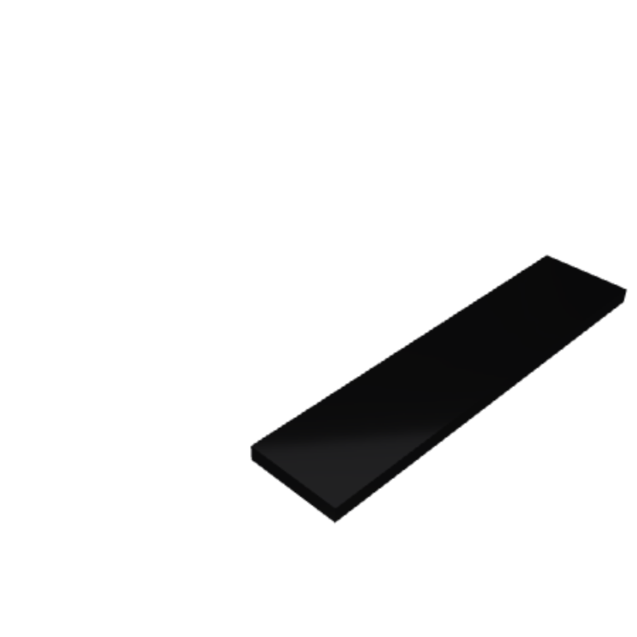 Découpe de Plexiglas Opaque Noir 10mm | 137x644mm | TA Découpe de Plexiglas Opaque Noir 10mm | 137x644mm | TA