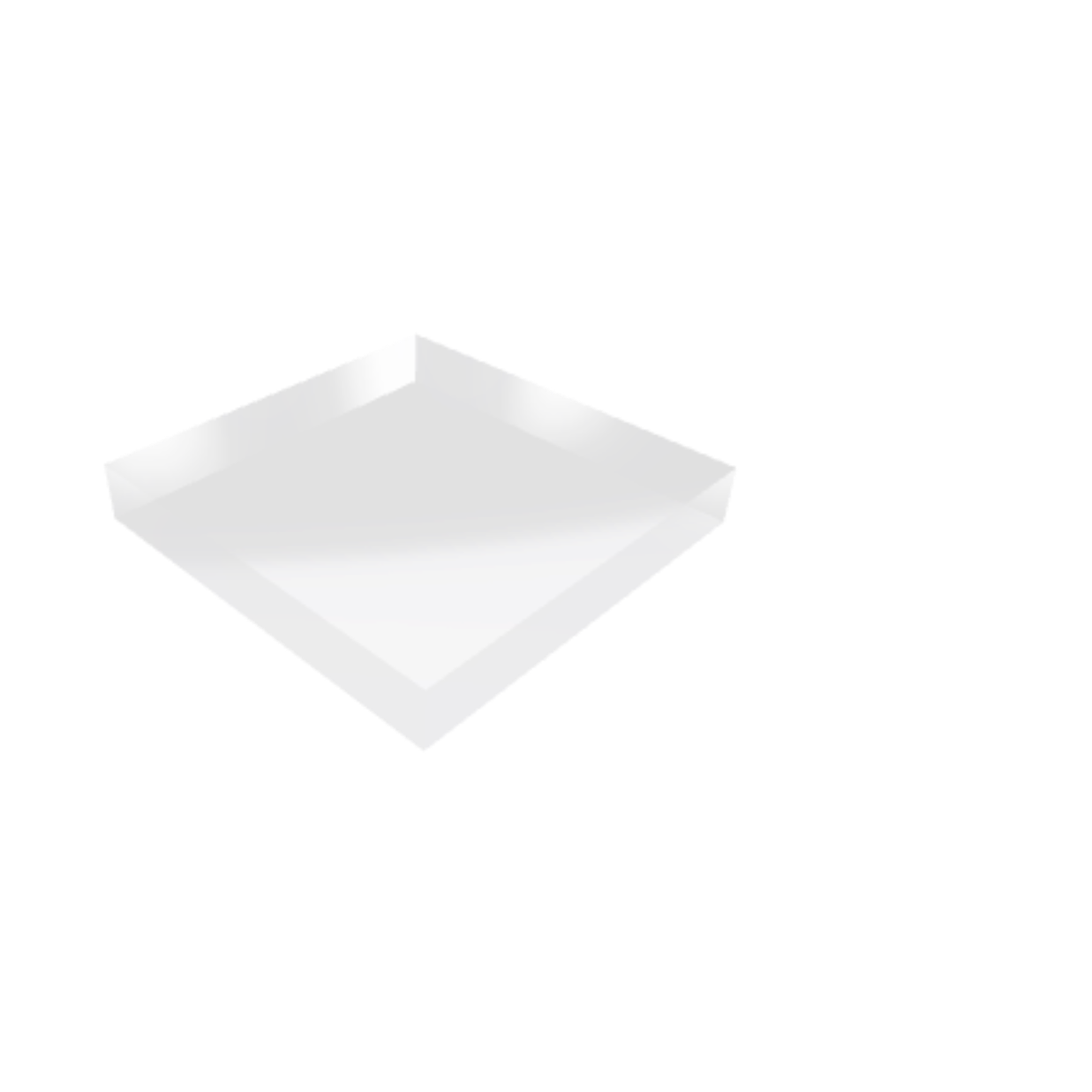 Découpe de Plexiglas Transparent 40mm | 200x200mm Découpe de Plexiglas Transparent 40mm | 200x200mm